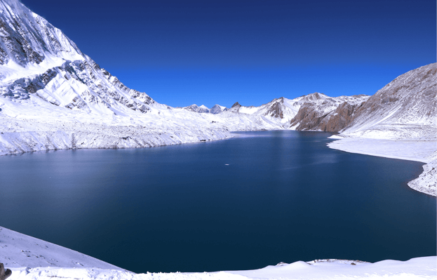 Tilicho Lake which lies in Province 4 of nepal